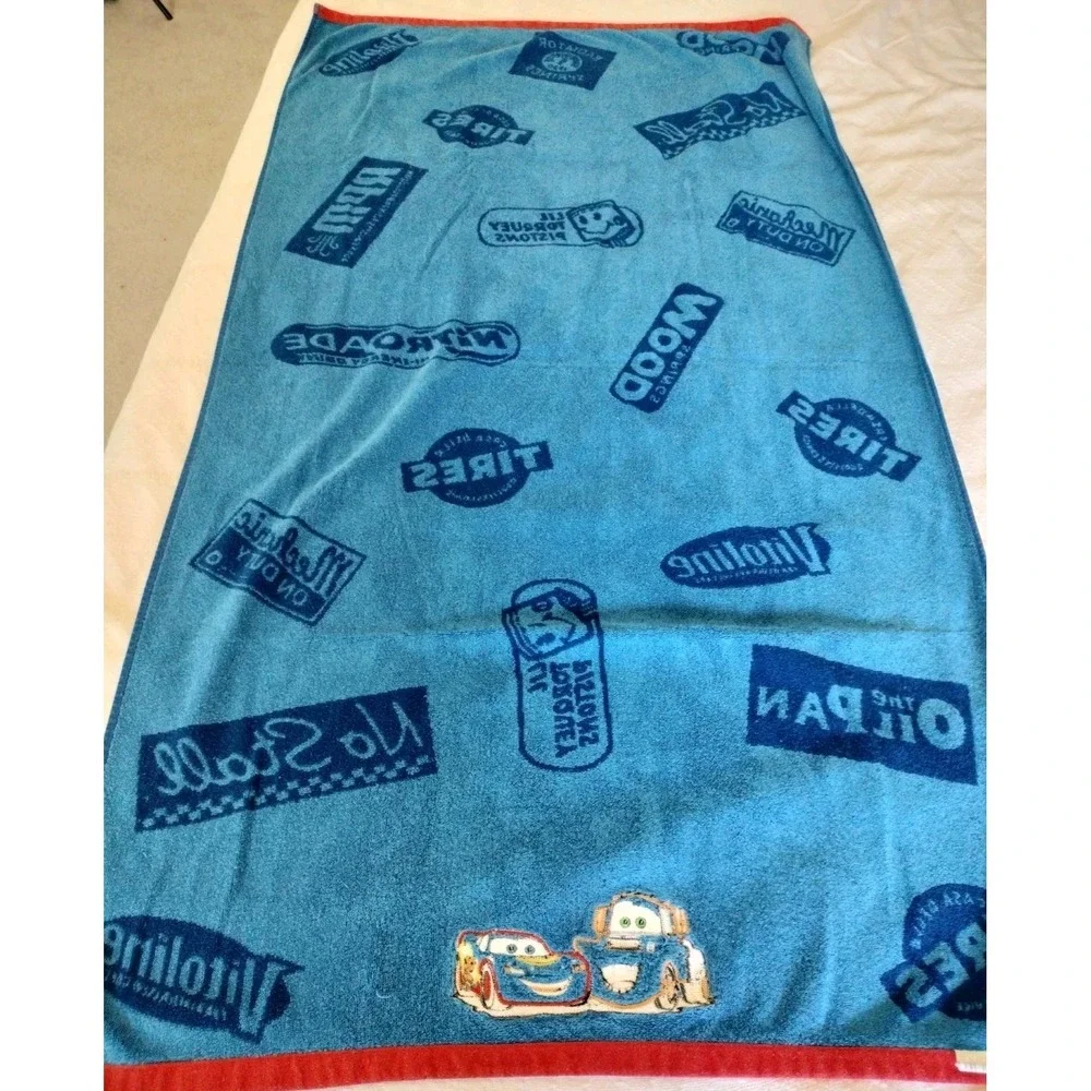 Disney Pixar Cars‎ Beach Towel Lightning McQueen & Mater Jay Franco Cotton 31x57
